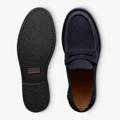 Sorrento Penny Loafer Navy Suede
