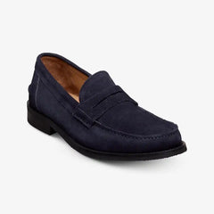 Sorrento Penny Loafer Navy Suede