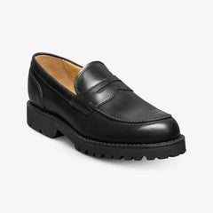 Miller Reserve Lug Penny Loafer Black Leather