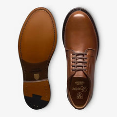Rowan Reserve Plain-toe Derby Dress Shoe Natural Polished Calf Leather