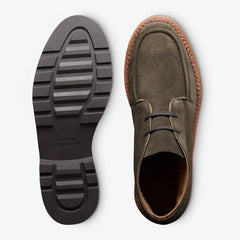 Cameron Moc-toe Chukka Boot Dark Olive Green Suede