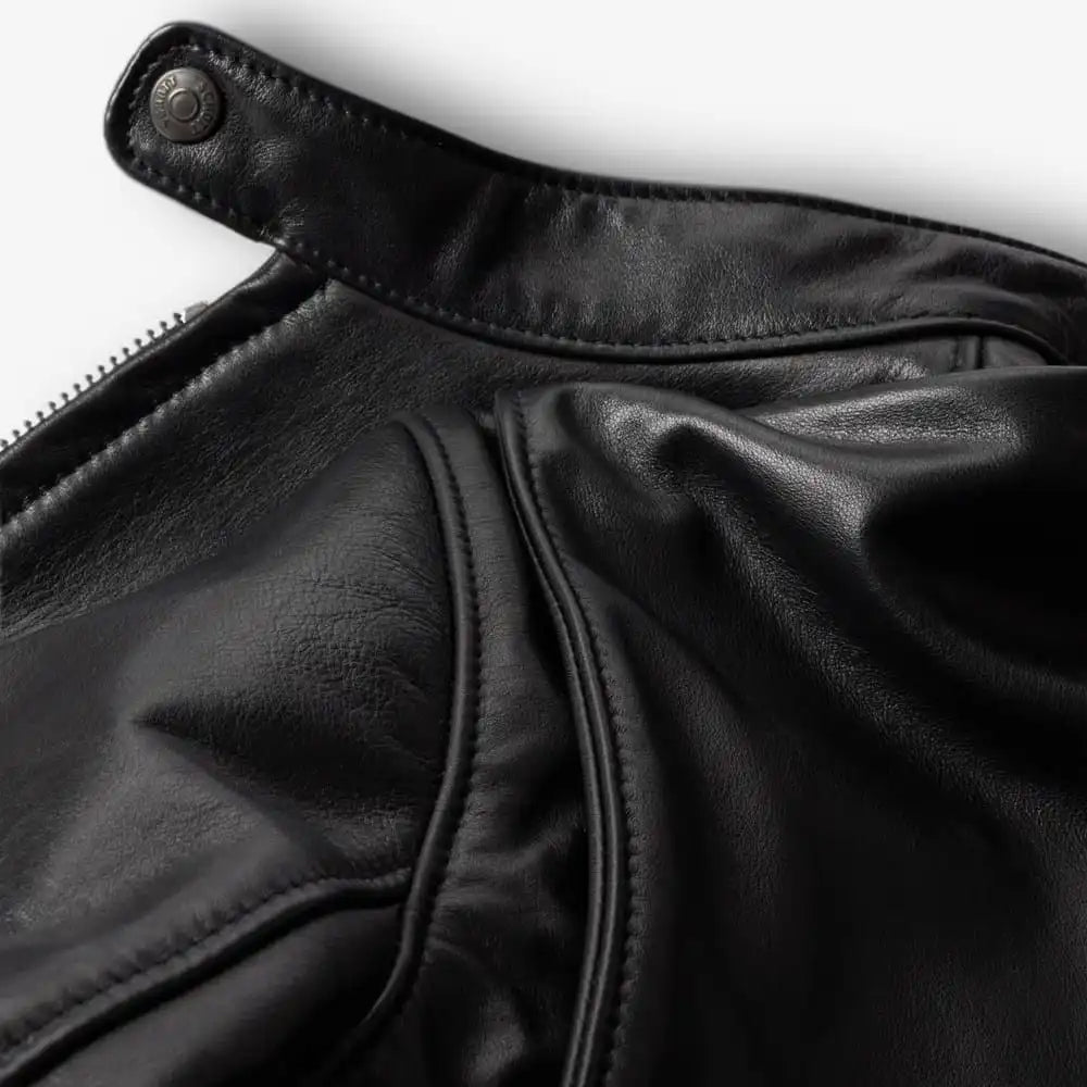 Schott® N.Y.C. x Allen Edmonds Café Racer 2.0 Jacket Black Leather