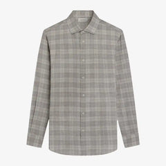 Bugatchi Axel Woven Long-sleeve Shirt Cobblestone