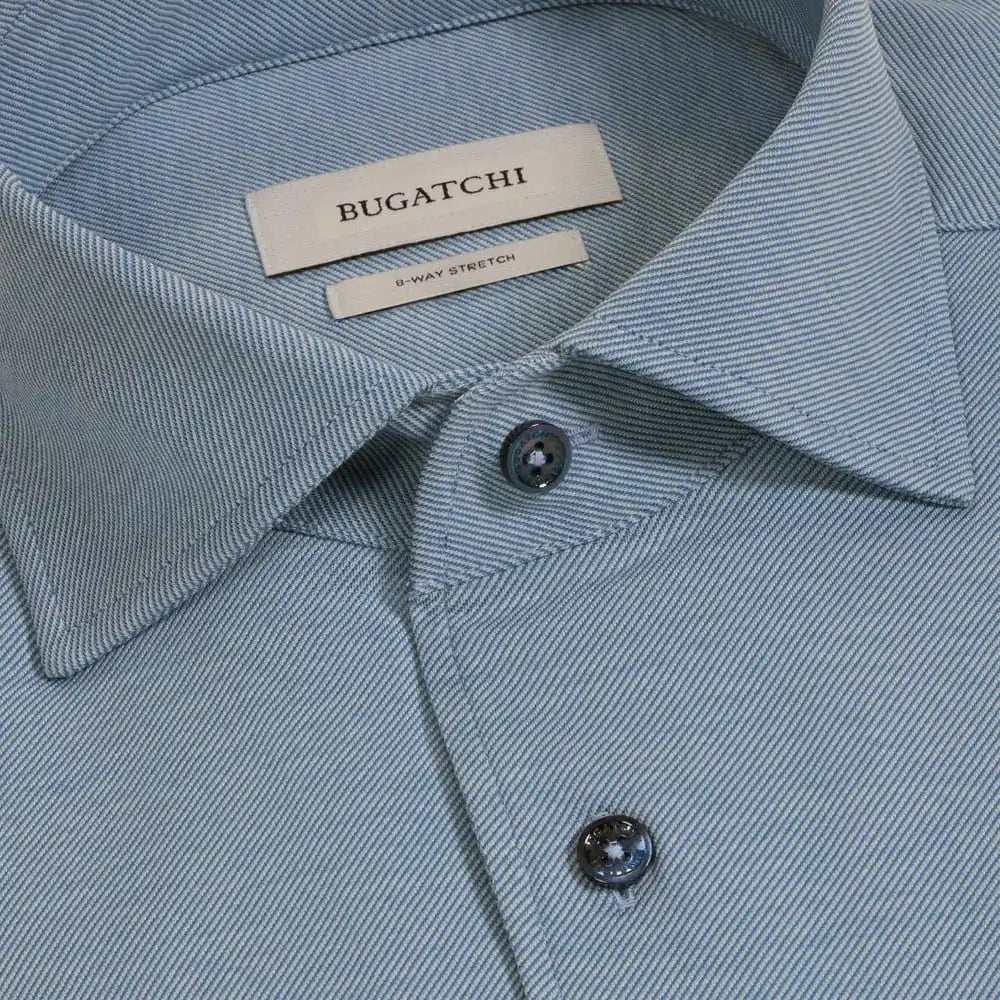 Bugatchi Oohcotton® Devon Long-sleeve Shirt Classic Blue
